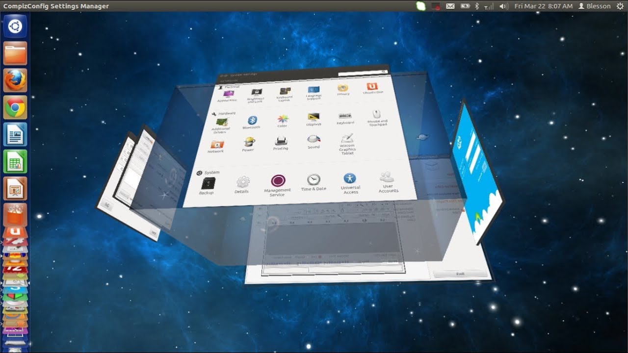 Ubuntu 12 04 Adding Skydome To Rotating Desktop Cube Youtube