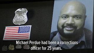 Corrections officer Michael Perdue remembered at ceremony