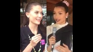 สกิลการตอบคำถาม มารีญา \u0026 ฟ้าใส #MissUniverseThailand2017