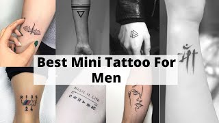 Mini tattoo for men | Mini tattoo design | Small tattoo designs for men - Lets style buddy