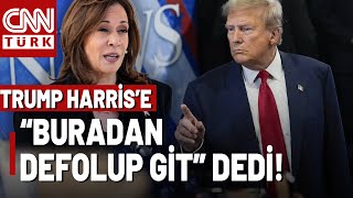 Trump'tan Sert Sözler! Rakibi Kamala Harris'e Böyle Hakaret Etti!