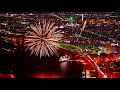 Fireworks at Hakodate Port Festival in Hokkaido Japan filmed from Mt Hakodate on August 1 2024