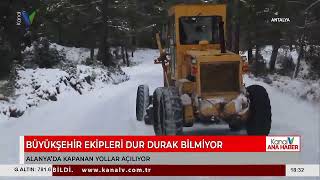 BÜYÜKŞEHİR EKİPLERİ DUR DURAK BİLMİYOR