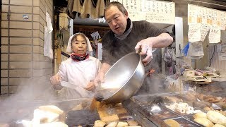 AUTHENTIC Japanese STREET FOOD Tour of Sunamachi - Tempura, Oden, Yakitori, Sake | Tokyo, Japan