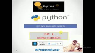 # 7 Python Tutorial for Beginners | Looping statements ( while ,for, break,continue)