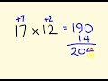 Fast Mental Multiplication Trick - multiply in your head using base 10