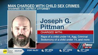 Topeka man charged with child sex crimes