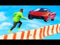 EXTREME MILE HIGH OBSTACLE DEATHRUN! (GTA 5 Funny Moments)