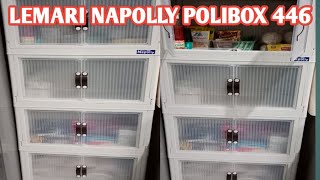 UNBOXING LEMARI PLASTIK SUSUN NAPOLLY POLIBOX 446 HARGA 300 RIBUAN || SHOPEE HAUL