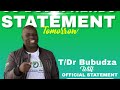 An official Statement by T/Dr Bubudza | Go Down Hwrbs