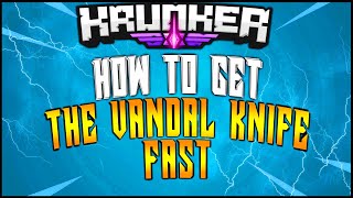 KRUNKER - How To Get The New BLACK MARKET VANDAL KNIFE FAST!