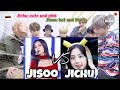 [BTS Reaction ] BLACKPINK JICHU vs JISOO 💕💕💕💕💕