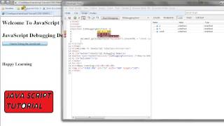 HOW TO DEBUG JAVASCRIPT CODE IN IE DEMO