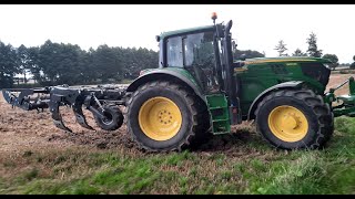 Nowy Nabytek 2021 w Akcji JohnDeere 6150m + Agroland Tytan Plow 300