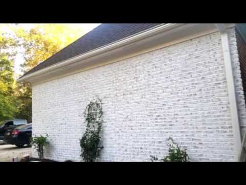Doing a white wash in brick house Doing a white wash in brick house