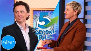 Zach Braff Plays '5 Second Rule'