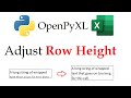 Never Manually Adjust Row Heights Again | OpenPyXL Tutorial