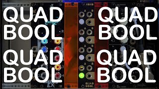 QUADBOOL Eurorack Quad Logic Module from XOXO Modular