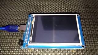 ILI9341 320x240 TFT Touch Display 16-bit Parallel (8080) Mode Demo with ATMega2560