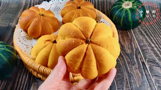 南瓜奶酥软欧面包 pumpkin soufflé bread【小敏的Fun】