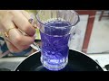 วิธีทำชาใบหม่อนอัญชันไว้ดื่มเอง how to make mulberry butterfly pea tea.