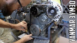 ⛵️The two engines for our hurricane-damaged catamaran. Ep613