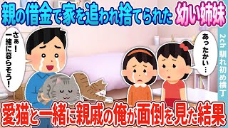 【2ch感動】親の借金で家を追われ捨てられた幼い姉妹→愛猫と一緒に親戚の俺が面倒を見続けた結果…【馴れ初め】