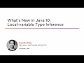 Course Preview: What's New in Java 10: Local-variable Type Inference