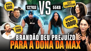 BRANDÃO APOSTOU CORRIDA COM CORREDORA E DEU PREJUÍZO PARA A DONA DA MAX! | RAFAEL BRANDÃO