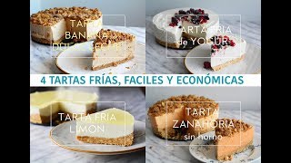 4 TARTAS FÁCILES, SIN HORNO Y ECONÓMICAS PARA EL DÍA DE LA MADRE