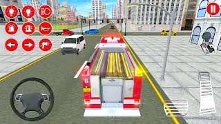 real fire truck driving simulator game 2020 - fireman's job game - Android GamePlay