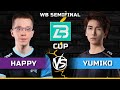 WC3 | WB Semifinal | [UD] Happy vs Yumiko [HU] | B Cup Season 14