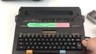 Canon Typestar 2 portable electronic typewriter - eBay demo