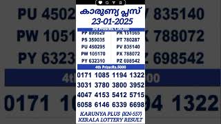 KERALA LOTTERY KARUNYA PLUS KN-557 | LOTTERY RESULT | TODAY 23-01-2025 | KERALA LOTTERY RESULT