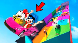 GTA 5 ¡LA MEGA RAMPA MÁS PELIGROSA! 😱 Con los COMPAS