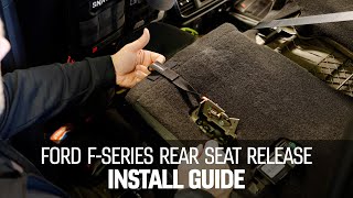 BuiltRight Ford F-Series Rear Seat Release Install + How-To Guide