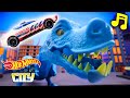 Hot Wheels City's Dino Chomp 🎶🦖+ More Music Videos for Kids 🎶🎵 | Hot Wheels