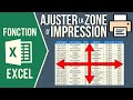 EXCEL - AJUSTER LA ZONE D'IMPRESSION D'UN FICHIER (Centrer le contenu, mettre à l'échelle, marges..)