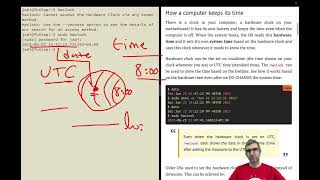 LPIC 1 - 061 - 108.1 (1/2) - Managing System Time; Hardware clock and how linux keeps time