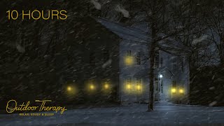 Spooky Blizzard in New England | Howling Wind & Blowing Snow Ambience | Relax | Study | Sleep