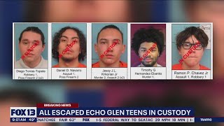 All escaped Echo Glen teens in custody