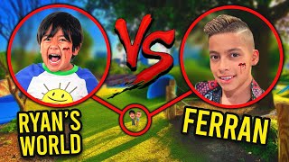DRONE CATCHES RYAN'S WORLD AND FERRAN FROM THE ROYALTY FAMILY IN REAL LIFE!! *HUGE FIGHT*