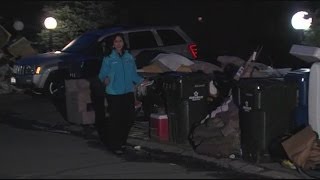 Trash piling up in flooded North Ridgefield neighborhood