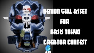 Demon girl asset for Oasis TOKYO creator contest 【GRAND PRIZE】＼(^o^)／