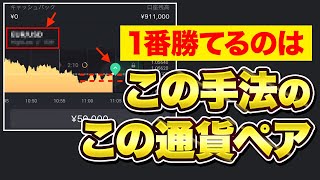 バイナリーオプション初心者に１番おすすめな手法＆通貨ペア！ハイローのチャートだけ見ればわかるように簡単に解説