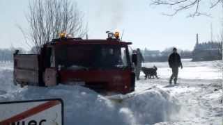 Odśnieżanie drogi Felicjan-Orchowiec 17 marzec 2013