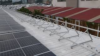 Hong Kong Iron Roof Solar Mounting Project-Triangle Bracket Part