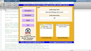 Message Encryption Decryption Using AES and DES Algorithm MATLAB CODE
