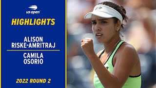 Alison Riske-Amritraj vs. Camilla Osorio Highlights | 2022 US Open Round 2