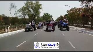 Bhartiya Kisan Union Protests Against NGT order on Banning 10 Year old Tractors